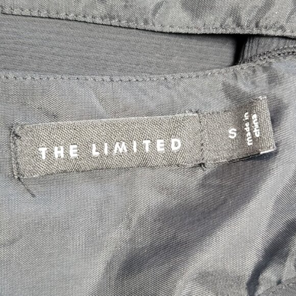 The Limited Black Ruffle Neck Sleeveless Blouse Size Small - Picture 7 of 9